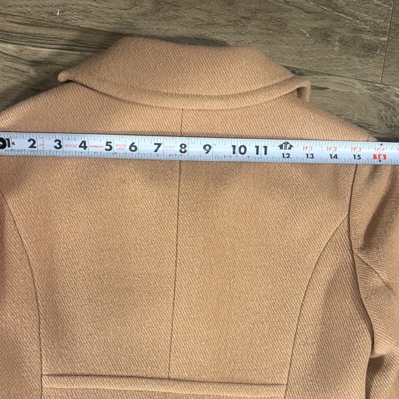 J. Crew Women's Tan Wool Blend Coat - Size 4 - Picture 7 of 11